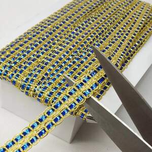 Декоративная тесьма 12 мм - золото микс