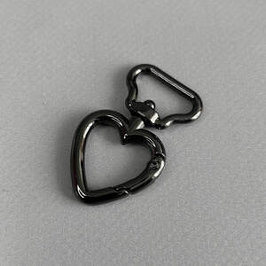 Карабин для сумки 20 мм, темный никель - 4,5 см