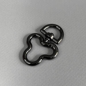 Карабин для сумки 25 мм, темный никель - 4,5 см