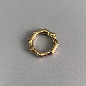 Карабин-кольцо для сумки 20 мм, золото- 3 см