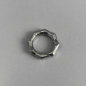 Карабин-кольцо для сумки 20 мм, никель - 3 см