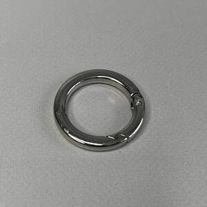 Карабин-кольцо для сумки 25 мм, никель - 3,5 см