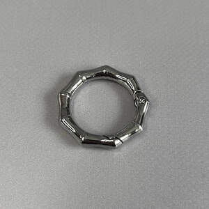 Карабин-кольцо для сумки 25 мм, никель - 3,5 см