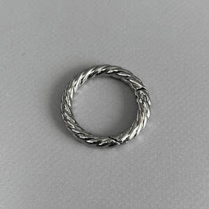 Карабин-кольцо для сумки 25 мм, никель - 3,5 см