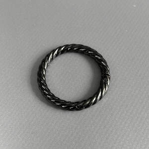 Карабин-кольцо для сумки 30 мм, темный никель - 4 см