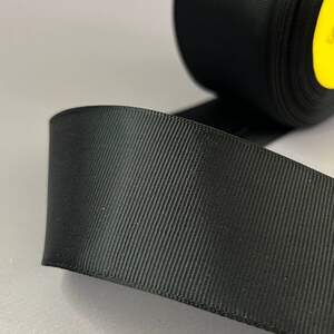 Лента репсовая 5 см (50 мм) 23м моток - черный А039 Лента репсовая 5 см (50 мм) 23м моток - черный А039