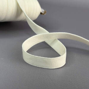 Туннельная лента бесшовная, гладкая 1см х1м, цвет - 01 айвори