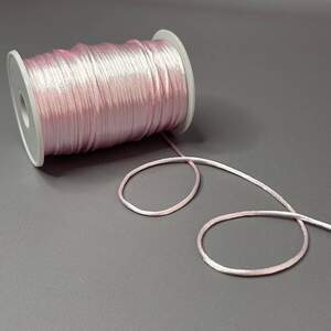 Шнур корсетный (сатиновый, шелковый ) 2мм - светло розовый