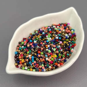 #12/0 Бисер китайский мелкий, 450 г - микс