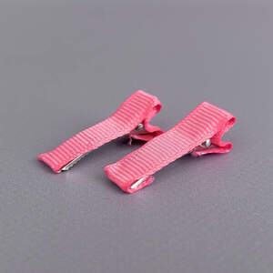 (10 шт) Заколка-заготовка уточка с репсовой лентой 3,5 см - коралловый (10 шт) Заколка-заготовка уточка с репсовой лентой 3,5 см - коралловый