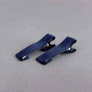 (10 шт) Заколка-заготовка уточка с репсовой лентой 3,5 см - синий темный (10 шт) Заколка-заготовка уточка с репсовой лентой 3,5 см - синий темный