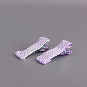 (10 шт) Заколка-заготовка уточка с репсовой лентой 3,5 см - сиреневый (10 шт) Заколка-заготовка уточка с репсовой лентой 3,5 см - сиреневый