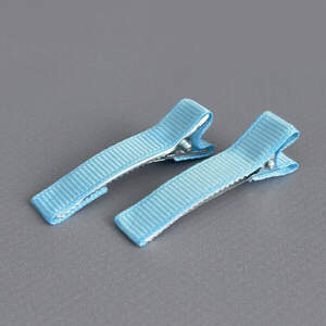 (10 шт) Заколка-заготовка уточка с репсовой лентой 4,7 см - голубой (10 шт) Заколка-заготовка уточка с репсовой лентой 4,7 см - голубой