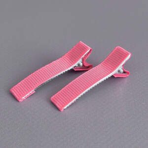 (10 шт) Заколка-заготовка уточка с репсовой лентой 4,7 см - коралловый (10 шт) Заколка-заготовка уточка с репсовой лентой 4,7 см - коралловый