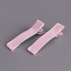 (10 шт) Заколка-заготовка уточка с репсовой лентой 4,7 см - розовый (10 шт) Заколка-заготовка уточка с репсовой лентой 4,7 см - розовый