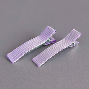 (10 шт) Заколка-заготовка уточка с репсовой лентой 4,7 см - сиреневый (10 шт) Заколка-заготовка уточка с репсовой лентой 4,7 см - сиреневый