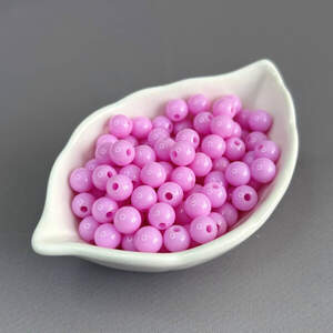 (20 гр) Пластиковые гладкие бусины 8 мм - сиреневый (20 гр) Пластиковые гладкие бусины 8 мм - сиреневый