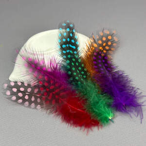 Перья куриные для рукоделия 5-10 см, 50шт - микс