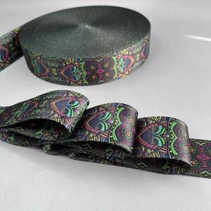 Стропа ременная для сумок 5 см разноцветная - мозайка Стропа ременная для сумок 5 см разноцветная - мозайка