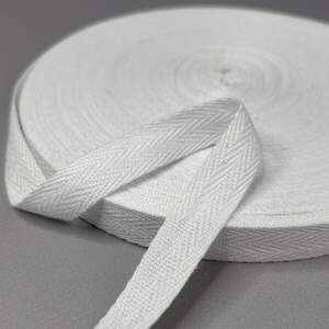 1,5 см Киперная лента ХБ 46м - белая