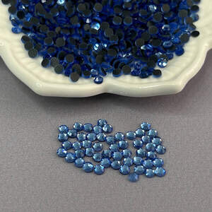 10г- Термоклеевые стразы (dmc Китай) SS10 (2,9мм) - Crystal голубой