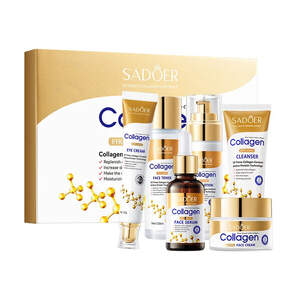 Подарочный набор антивозрастной косметики для лица 6в1 Sadoer с коллагеном Подарочный набор антивозрастной косметики для лица 6в1 Sadoer с коллагеном