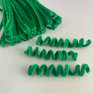 Пушистая проволока (синель) 30см - изумрудный