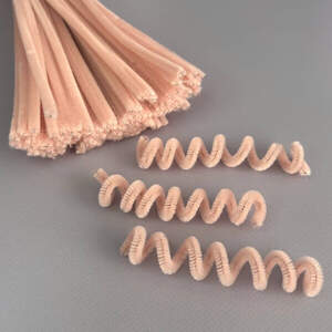 Пушистая проволока (синель) 30см - персиковый