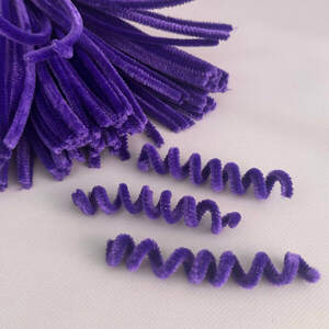 Пушистая проволока (синель) 30см - фиолетовый Пушистая проволока (синель) 30см - фиолетовый