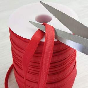 Плотная туннельная лента 1см, красная Плотная туннельная лента 1см, красная