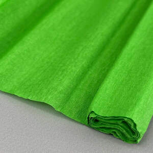Гофрированная (креповая) бумага 50х150см - зеленое яблоко
