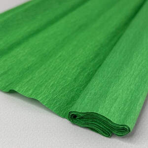 Гофрированная (креповая) бумага 50х150см - зеленый