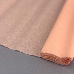 Гофрированная (креповая) бумага 50х150см - персикоовый