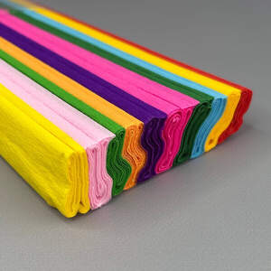 Набор гофрированной (креповой) бумаги 50х150см - 10 цветов