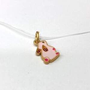 Подвеска Зайка 9х18 мм, цвет золото с покрытием