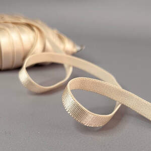 Резинка для бретель 8 мм плоская - светлый беж