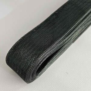 4см Регилин (кринолин) жесткий, крупная сетка - черный