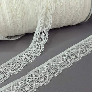 Кружево гипюр стрейч, 2,5см - айвори (3-С567) Кружево гипюр стрейч, 2,5см - айвори (3-С567)