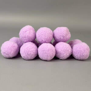 Помпон велюровый 3 см - сиреневый