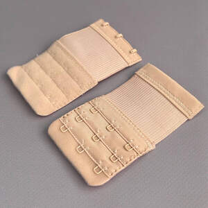 Удлинитель для бюстгальтера на 3 крючка, бежевый 5х9 см Удлинитель для бюстгальтера на 3 крючка, бежевый 5х9 см