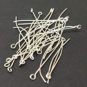 Гвоздик-пин с колечком 4 см, цвет Светлое серебро - 5г Гвоздик-пин с колечком 4 см, цвет Светлое серебро - 5г