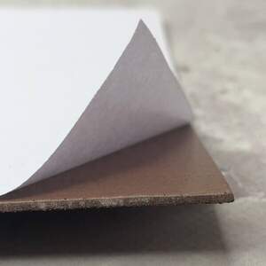 Фоамиран коричневый-014 с глиттером на клеевой основе 1,6 мм, - 1 лист А4