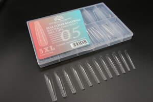 Гелевые типсы 5XL экстрадлинные, Балерина 05, 120 шт Гелевые типсы 5XL экстрадлинные, Балерина 05, 120 шт