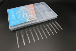 Гелевые типсы 5XL экстрадлинные, Стилет 02, 120 шт Гелевые типсы 5XL экстрадлинные, Стилет 02, 120 шт