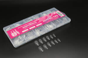 Гелевые типсы для наращивания ногтей, форма Миндаль, 600 шт. Гелевые типсы для наращивания ногтей, форма Миндаль, 600 шт.