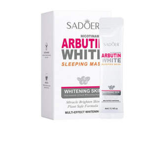 Набор ночных отбеливающих масок для лица с арбутином в стиках Sadoer, 20шт4мл Набор ночных отбеливающих масок для лица с арбутином в стиках Sadoer, 20шт4мл