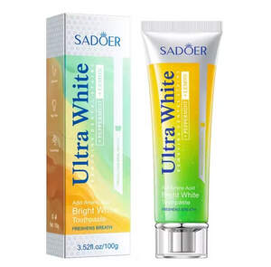 Отбеливающая зубная паста Sadoer Ultra White с мятой и лимоном, 100г