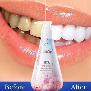 Отбеливающая зубная паста с энзимами Sadoer Сакура, 220г