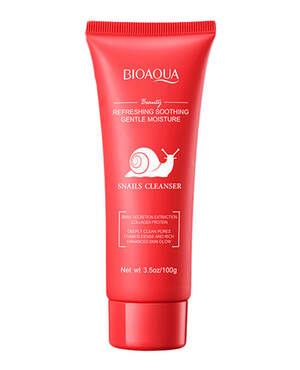 Пенка для умывания с муцином улитка Bioaqua Snails Cleanser, 100г