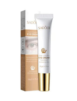 Регенерирующий крем для кожи вокруг глаз Sadoer с муцином улитки, 20г